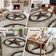 thumbnail image 5 of 6'x9' Area Rugs, Texas Star Retro Indoor Outdoor Area Rug for Living Room Bedroom, Farmhouse Country Western Aesthetic Washable Bathroom Rugs Kitchen Floor Carpet Mats Home Decor Aesthetic, 5 of 8