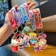 thumbnail image 3 of LLavero de Anime Kawaii Sanrio Hello Kitty, soporte colgante, llavero de coche, bolsa de teléfono móvil, joyería colgante, juguetes para niños, regalos, 3 of 4