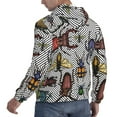 thumbnail image 4 of Bingfone Bright Insects Men'S Drawstring Hoodie Long Sleeve Pocket Sweatshirts-Medium, 4 of 9