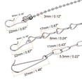 thumbnail image 4 of Unique Bargains Toilet Handle Lever Lift Flush Replacement 3 Styles Toilet Flapper Chain 2 Set, 4 of 5