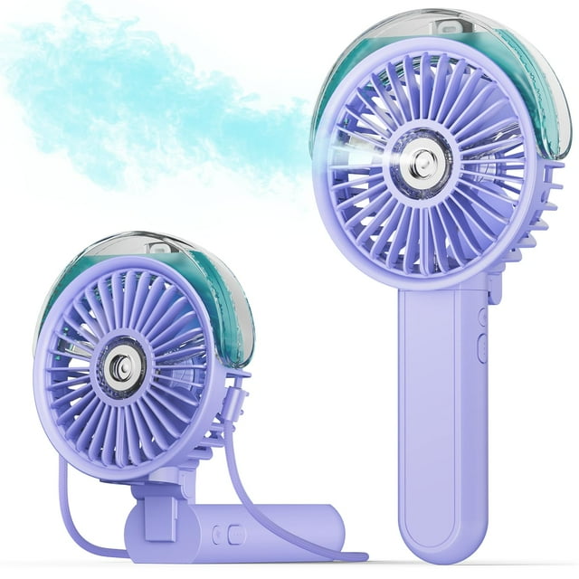 Ventilador nebulizador portátil SWEETFULL plegable 180° con tanque de agua de 30 ml