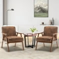 thumbnail image 5 of SUGIFT Mid-Century Modern Chair, Living Room Chair with Solid Wood Frame, Accent Chair Extra-Thick Backrest, 5 of 5