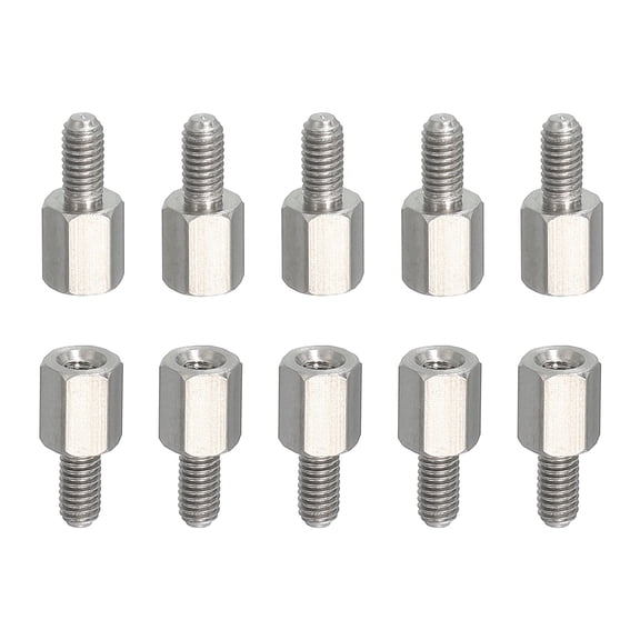 10pcs M3x6mm Male to M2.5x6mm Female Thread Spacer Standoffs Screws