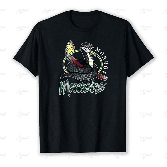The Monroe Moccasins, A Vintage WPHL Hockey League Team Fan Gift Unisex T-Shirt, up to size 5XL