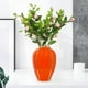 thumbnail image 2 of Jarrón de cerámica para flores, florero, maceta de escritorio, centro de mesa, decoración de macetas Naranja 30x8x11.5cm, 2 of 9