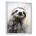 thumbnail image 2 of Designart "Pensive Tree Dweller II" Sloth Floater Framed Wall Art Living Room, 2 of 5