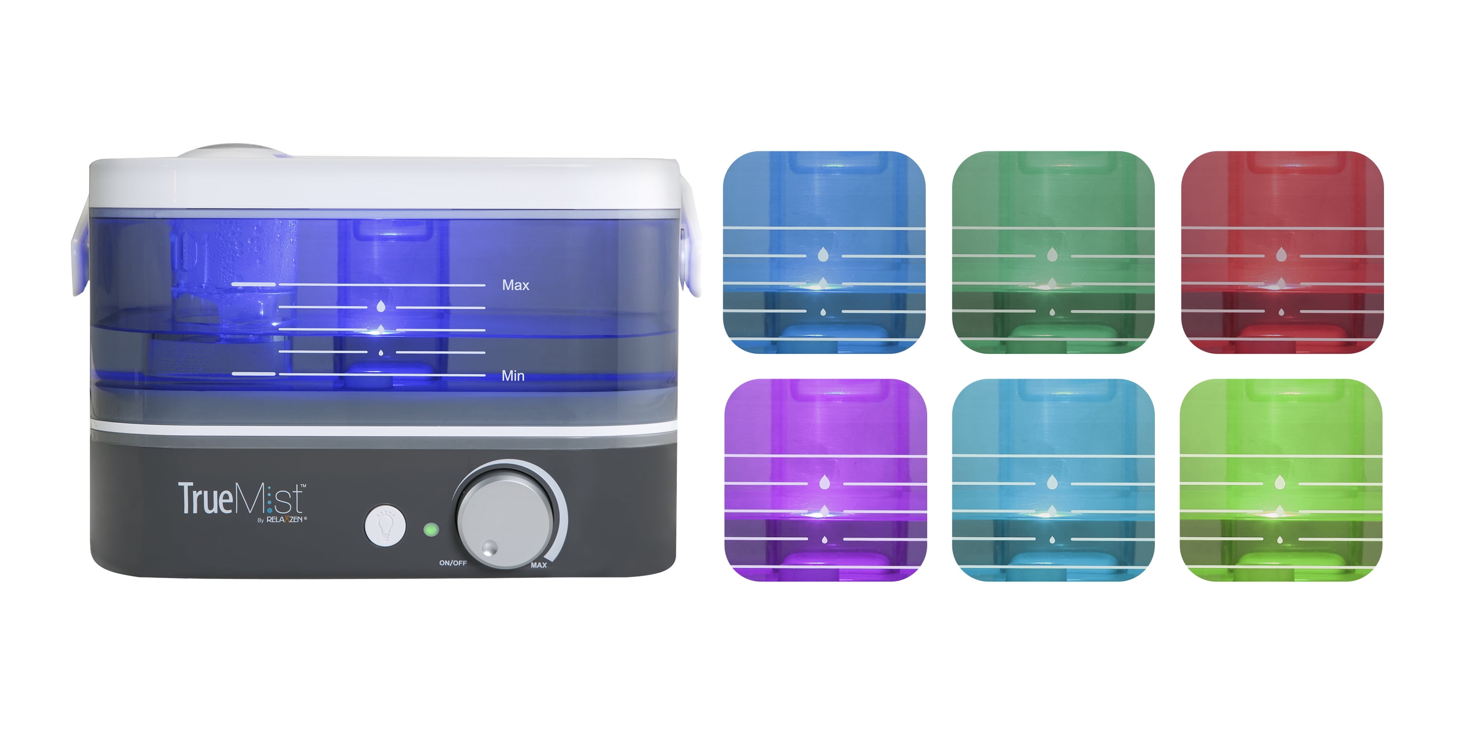 Relaxzen HCM-29360107 TrueMist Top Fill Cool Mist Humidifier