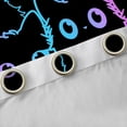 thumbnail image 4 of jejeloiu Kawaii Cat Black Out Curtains,Cartoon Cute Kitten Curtains Pack of 2 (42x63 Each),Neon Gradient Striped Bedroom Curtains For Girls Kids,Luxury Bedroom Decor, 4 of 6