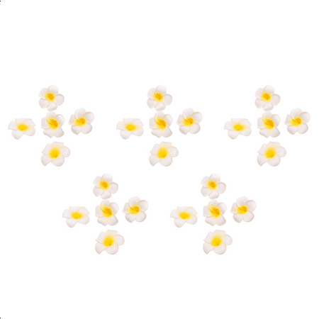 

500Pcs White Foam Hawaiian Frangipani Artificial Plumeria Flower Petals Cap Hair Hat Wreath DIY Wedding Decoration 5cm