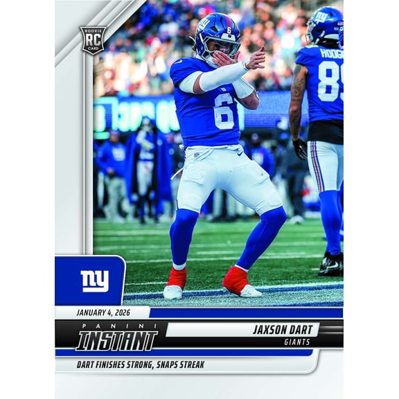 NFL 2025 Instant Football  Jaxson Dart #397 [Rookie, Finishes Strong]