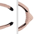thumbnail image 4 of Diademas de moda para mujer, diademas cruzadas negras de corte ancho vintage con nudo de lazo para niñas, accesorios para el cabello, 4 of 5