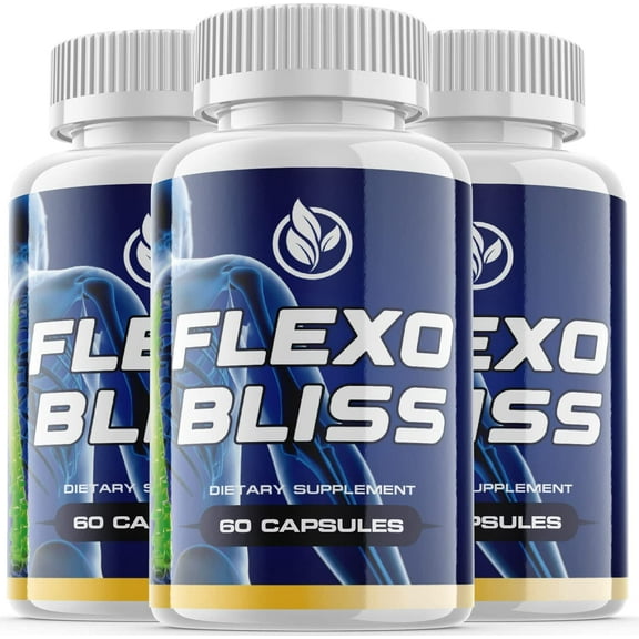 (3 Pack) Flexobliss - Dietary Supplement for Focus, Memory, Clarity, Energy, Improved Sleep, Calm and Relax Mind - Advanced Formula for Overall Wellness - 180 Capsules