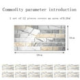 thumbnail image 3 of Peel and Stick Wall Tiles, Kitchen Backsplash Peel and Stick, 3D Self Adhesive Vintage Wall Paper, 12Pcs Backsplash Tile Peel and Stick, Plastic Bathroom Kitchen Wall Tiles, 3 of 7