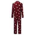 thumbnail image 5 of Odeerbi Christmas Pajamas For Family Women Mommy Printed Top+Pants Xmas Matching Set Red, 5 of 7