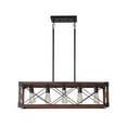 thumbnail image 2 of ACE-LIGHTS,5-Light Height Adjustable Retro Farmhouse Chandeliers Ceiling Light(Bulbs Not Included) for Living Room,Dining Room,Kitchen,Entrances,Farmhouses,Restaurants,Bars(Red), 2 of 11