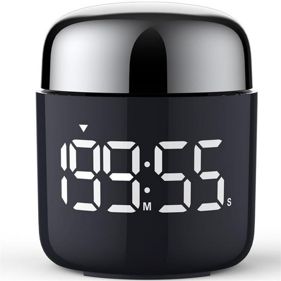 VOCOO Digital Kitchen Timer, Battery Powered Countdown Timer with Large LED Display Easy for Cooking, Classroom, Bathroom, Teachers, Kids to Use - Silver