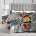 thumbnail image 3 of Flannel Light Weight Blankets Quilts Air conditioning Blankets Vertical One Piece Frankie, 3 of 5