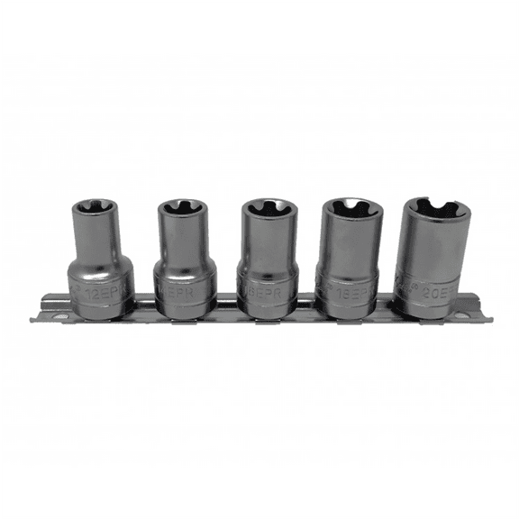 CTA Manufacturing 5 Piece 5 Pt Torx Plus Socket Set - 3/8 Inch Drive