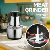 7-Speed Electric Meat Grinder, Large-Capacity Household Appliance for Mincing Meat, Vegetables and Flour, Commercial-Grade Home Grinder