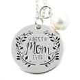 thumbnail image 6 of Best Mom Ever Silverplated Pendant With Pearl Necklace, J-15-A, 6 of 7