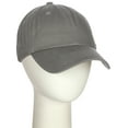 thumbnail image 3 of D&I Plain Dad Hat 100% Cotton Unstructured Hat Unisex Adjustable Strap - Light Grey, 3 of 7