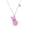 A1, variant on Glittering Bunny Rabbit Necklace Cute Colorful Easter Rabbit Pendant Necklace Spring Holiday Party Jewelry for Women