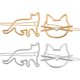 thumbnail image 4 of 4 pinzas para el pelo con forma de gato, pasadores metálicos para el pelo, pinzas para el flequillo para mujeres y niñas., 4 of 5
