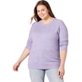 thumbnail image 1 of walmart Essentials Womens Classic-fit Soft-Touch Long-Sleeve Crewneck Sweater, 1 of 7