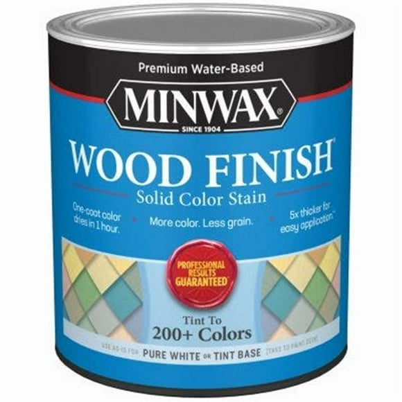 Minwax 271540 1 qt. Water Based Wood Finish Stain, White