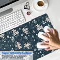 thumbnail image 4 of Long Mouse Pads for Desk,Pioneer Flower Floral Print Pattern Desk Mats on Top Of Desks, Desk Mouse Pad Extra Large with 3mm Non-Slip Base and Stitched Edge for Gaming,Office,Work,Home 31.5"x11.8", 4 of 6