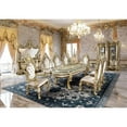 thumbnail image 4 of ACME Desiderius Faux Leather Side Chair in Beige and Antique Gold (Set of 2), 4 of 12