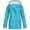 Light Blue, variant on Kmdttou Waterproof Rain Jacket Women Lightweight Raincoat Hooded Hiking Jacket Softshell Windbreaker Navy 3XL