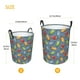 thumbnail image 3 of Balery Fruit Ice Cream Cesta de ropa redonda con asas, impermeable, independiente, para ropa, juguetes, dormitorio y familia-Small, 3 of 6