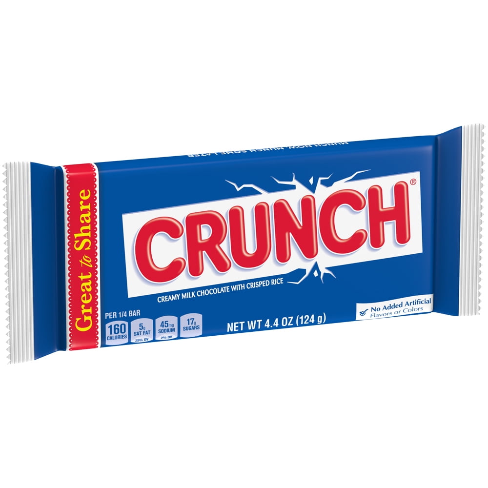 CRUNCH Milk Chocolate Candy Bar GIANT, 4.4 Oz.