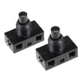 thumbnail image 5 of Uxcell U-F-O Tipo Lámpara Iluminación Control de Pie Latching ON/OFF Interruptor de Pie Nylon Negro 2 Pcs, 5 of 5