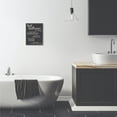 thumbnail image 3 of Stupell Industries Best Bathroom Five Star Black Funny Word Design Framed Wall Art by Daphne Polselli, 3 of 3