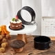 thumbnail image 4 of 8 moldes desmontables de 4 pulgadas para mini tartas de queso con fondo extraíble, antiadherentes, antifugas, redondos, para tartas, pizzas y quiches (negro), 4 of 5