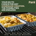thumbnail image 5 of PAMI Half Size Deep Disposable Aluminum Pans With Lids 9x13inch, 25 pack Foil Baking Cake Pans for Oven & Grill, 5 of 5