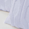 thumbnail image 6 of Home Soft Things 2-Pc Tatami Embroidery Plush Faux Fur pillow covers - Lavender Fog - 14"x26", 6 of 8