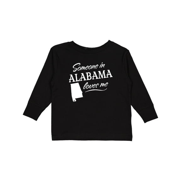 Inktastic Someone in Alabama Loves Me Boys or Girls Long Sleeve Toddler T-Shirt