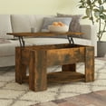 thumbnail image 1 of vidaXL Coffee Table Smoked Oak 79x49x41 cm Engineered Wood, 1 of 5