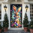 thumbnail image 3 of YMARPT Spring Easter Welcome Door Cover Decoration, Easter Bunny Door Banner, Welcome Door Banner Background for Easter Theme Supplies Decor, 3 of 5