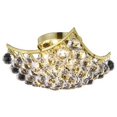 thumbnail image 1 of Elegant Lighting Corona 12" 4 Light Royal Crystal Flush Mount, 1 of 1