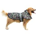 thumbnail image 2 of HDE Dog Raincoat Hooded Slicker Poncho for Small to X-Large Dogs and Puppies Green Camo XL, 2 of 7