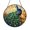 Acrylic 3.5 Inch, variant on Decorative Peacock Glass Style Suncatcher – Window Art