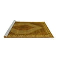 thumbnail image 2 of Ahgly Company Machine Washable Indoor Round Persian Yellow Traditional Area Rugs, 8' Round, 2 of 4