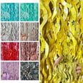 thumbnail image 2 of comerut 3Pcs Wavy Tinsel Foil Fringe Rain Curtain Star Print Wave Shape Rain Curtain Photo Booth Props Mermaid Birthday Party Decorations, 2 of 8
