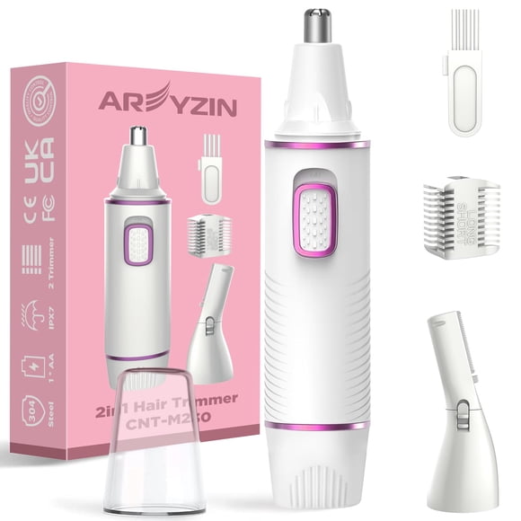 Recortadora de vello nasal AREYZIN 2025 para mujer con recorte indoloro