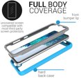thumbnail image 3 of CoverON For Samsung Galaxy S21 FE Case, Military Grade Full Body Rugged Slim Fit Clear Phone Cover, Light Blue, 3 of 9