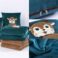 thumbnail image 6 of HOARBOEG 2-in-1 Pillow, Combination of Hug Pillow and Small Blanket, Quilt and Body Pillow Set Exquisite Christmas Deer Pattern Gift Thickened Machine Washable, 6 of 7